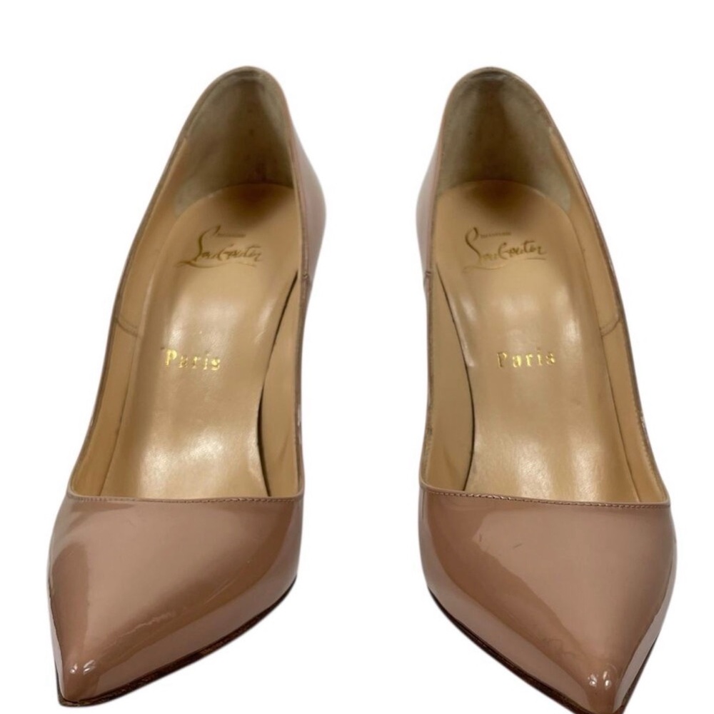 Christian Louboutin 37.5 So Kate 120mm Nude Stiletto Heels - Picture 3 of 10